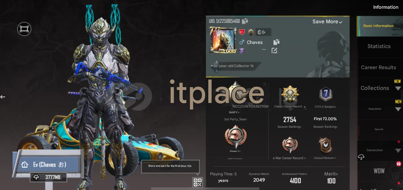 PGM578 Level 59 | Legendary Cyber Warrior Set | Tatli Anlar Buggy | Multiple Backpack Skins (G)